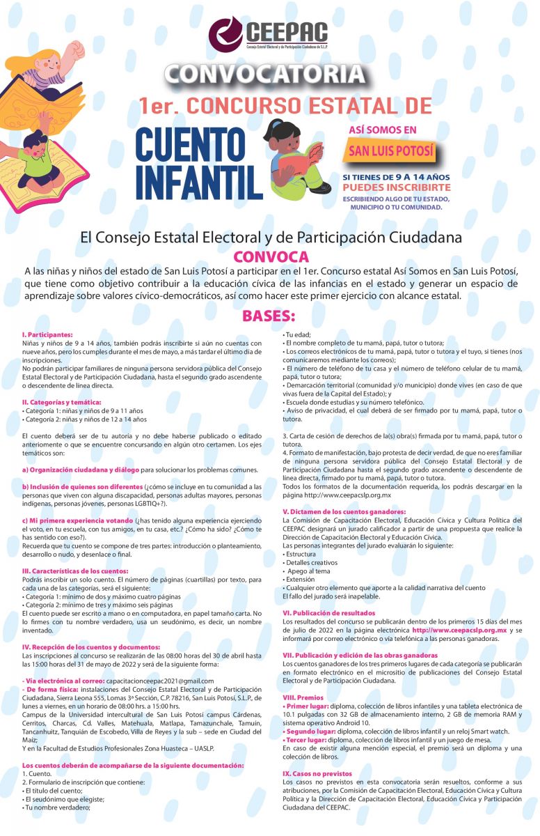 Información Concurso Cuento Infantil